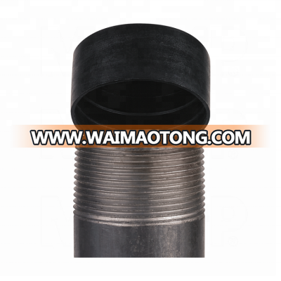 Black HDPE Large Steel Water Pipe Plastic End Caps